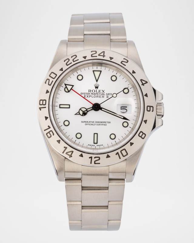 Rolex Stainless Steel Explorer II 40mm Vintage 2000 Watch